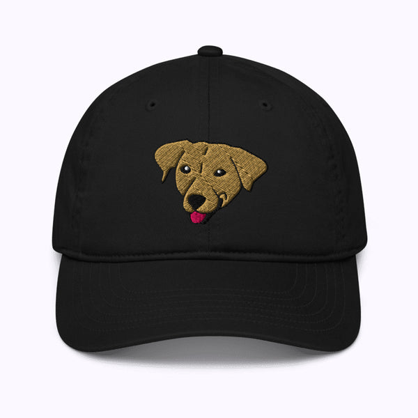 Embroidered Pet Portrait Organic Classic Dad Cap