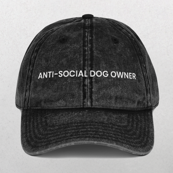 Vintage Cap - Anti-Social Dog Owner